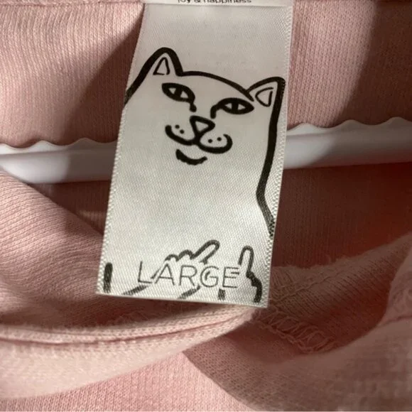 RIPNDIP Unisex Pink Graphic Alien "We Out Here" Cozy Casual Sweatshirt Hoodie - Picture 7 of 10